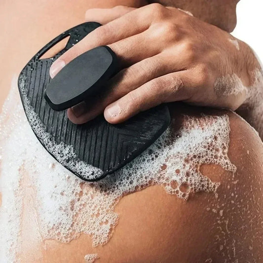 1Pc Soft Silicone Exfoliating Brush Cleanser Manual Body Cleansing Body Care Scrubber Shower Gentle Massage Silicone Bath Brush
